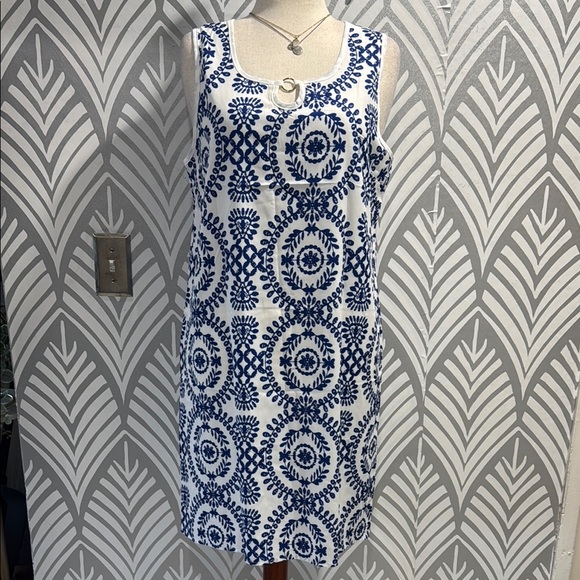 NWOT Blue Midi Dress - Picture 1 of 6